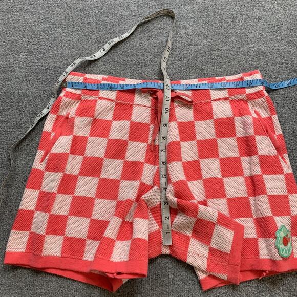 Vans Shorts Womens XL Extra Large Punch White High Rise Elastic Waist Checkered - Picture 5 of 12